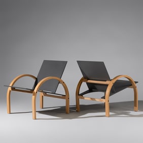 Postmodern Design, c. 1990, Pair of armchairs