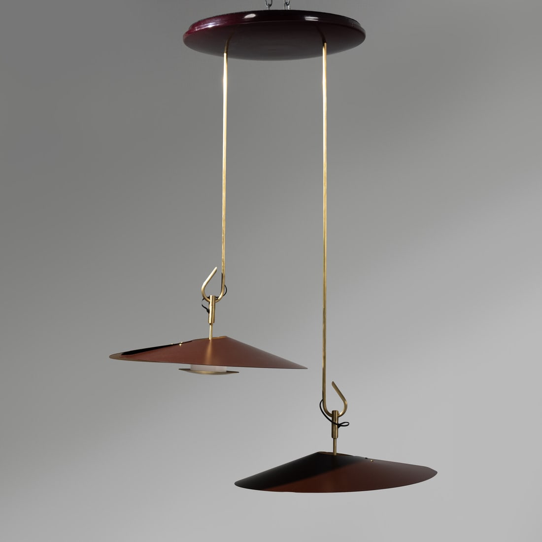 David Weeks (American, 21st century) 'Treble' double pendant light, No. 453 (1 of 2)