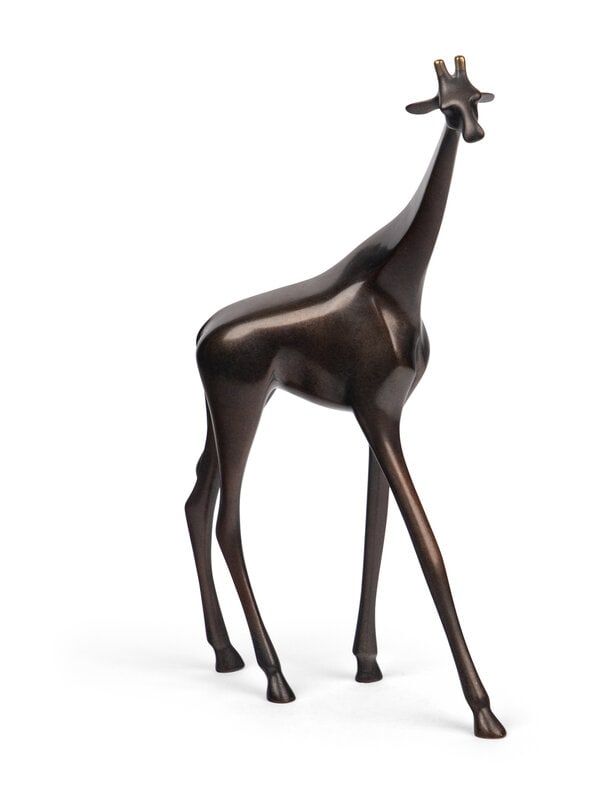 Loet Vanderveen (American/Dutch, b. 1921) Giraffe: Loet Vanderveen (American/Dutch, b. 1921) Giraffe bronze signed Loet to underside and numbered 111/500 Height 16 1/2 inches. This lot is located in Chicago. S
