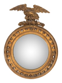 A Regency Style Giltwood Bullseye Mirror