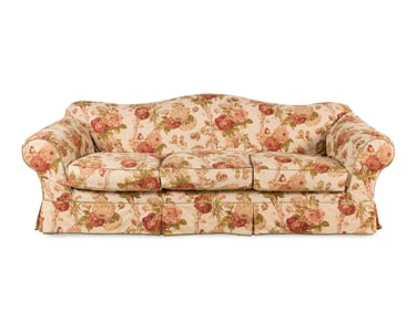 A Chintz Slip-Covered Sofa