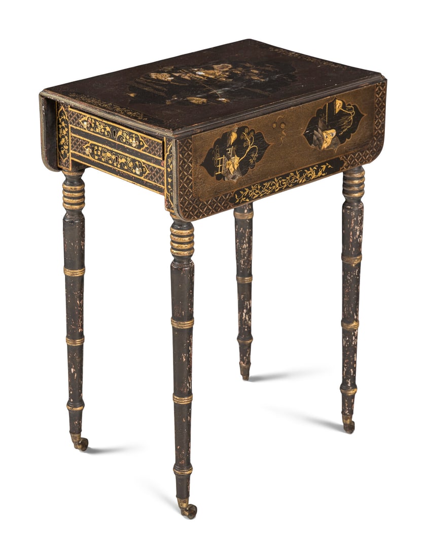 A Victorian Japanned Pembroke Table (1 of 18)