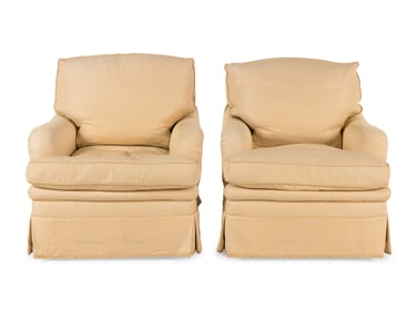 A Pair of Custom Bridgewater Style Armchairs