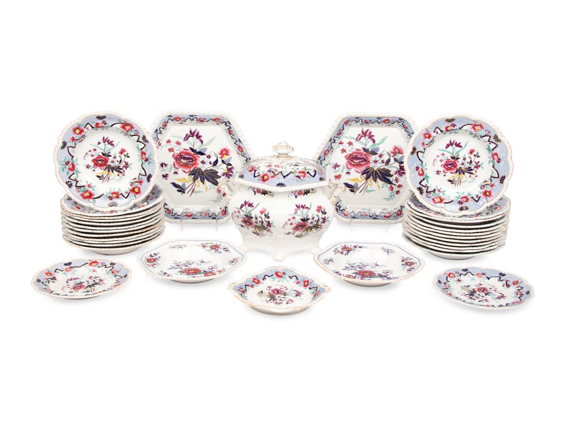 An English Stoneware Dinner Service (1 of 19)