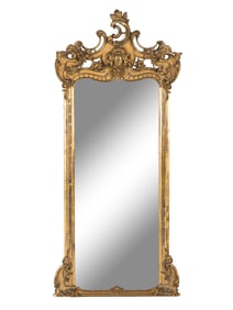 A Rococo Revival Giltwood Pier Mirror