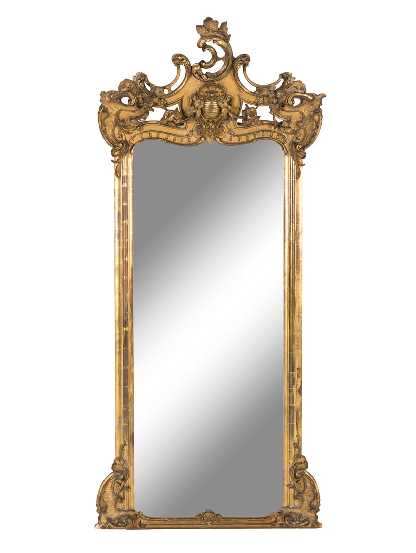 A Rococo Revival Giltwood Pier Mirror (1 of 17)