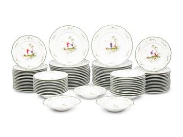 A Raynaud & Co. Limoges Porcelain Dinner Service