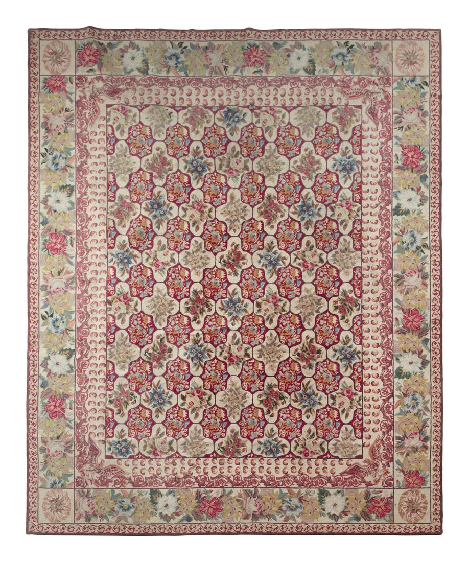 A Floral Pattern Hooked Rug (1 of 17)