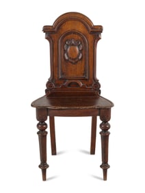 An English Mahogany Hall Chair