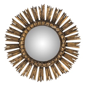 An Italian Giltwood Sunburst Mirror
