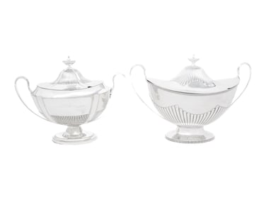 Two English Silver-Plate Tureens