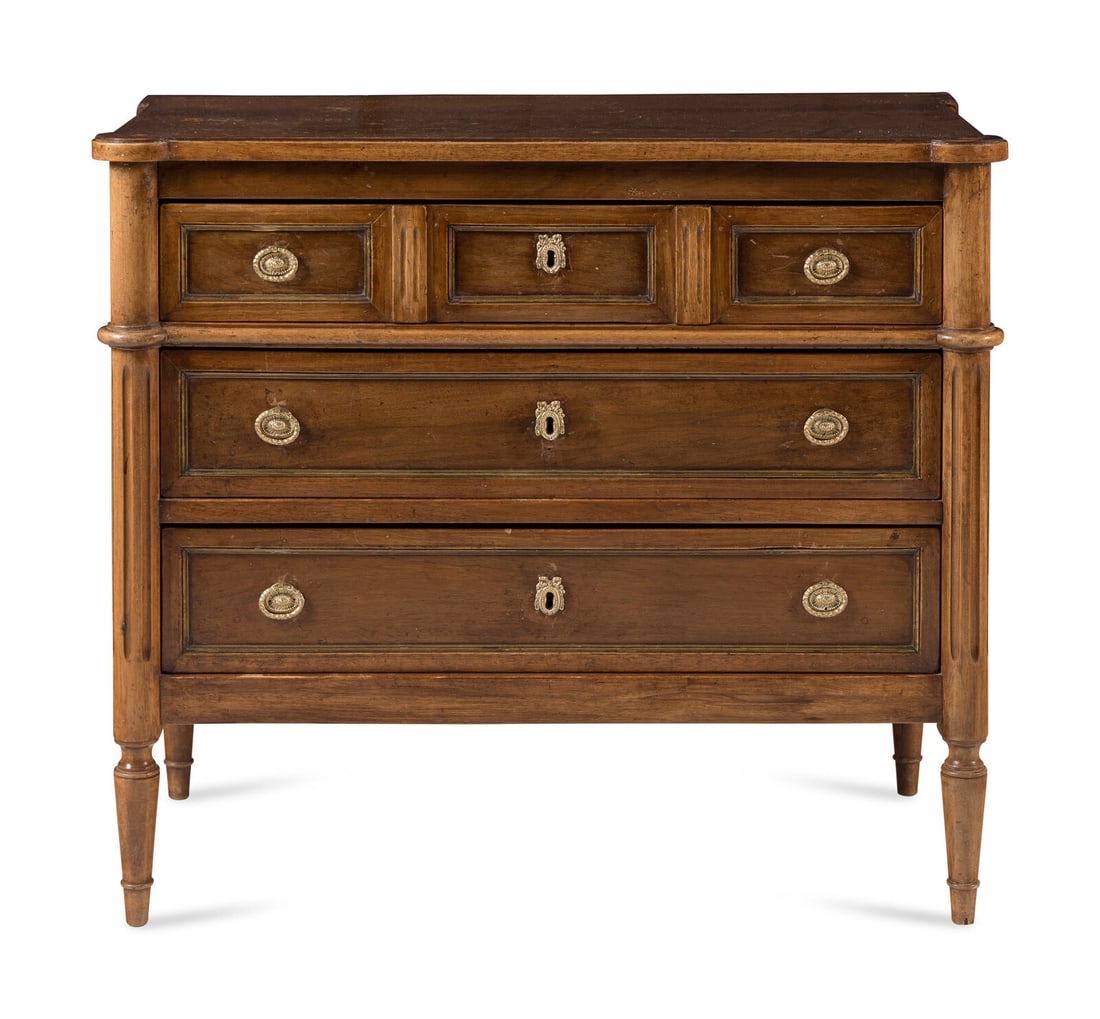 A Directoire Walnut Chest of Drawers (1 of 20)