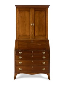 A Federal Cherrywood Bureau Cabinet