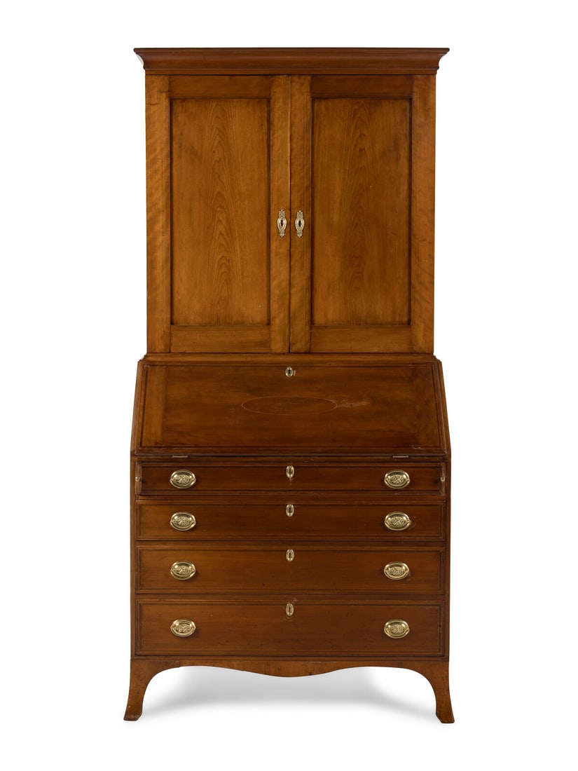A Federal Cherrywood Bureau Cabinet (1 of 20)