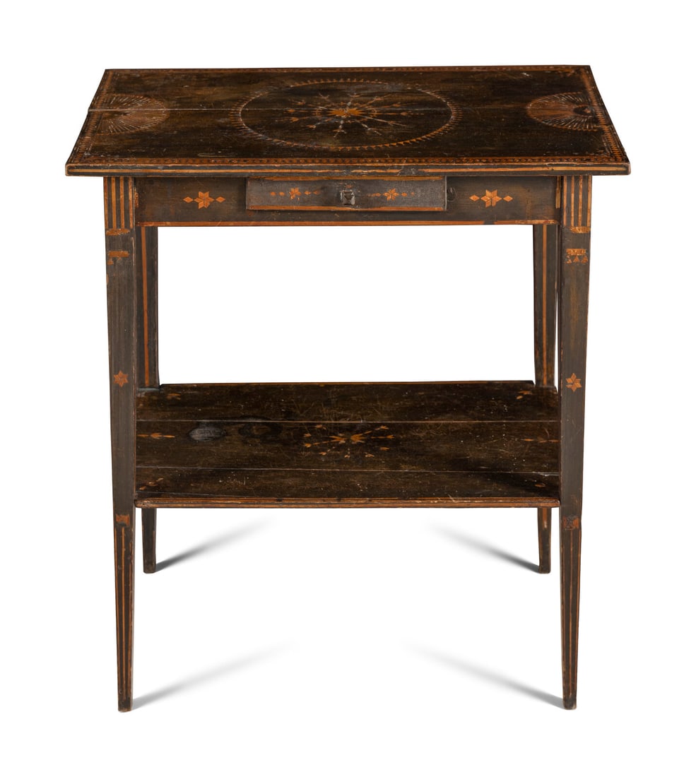 A Folk Art Marquetry Side Table (1 of 18)
