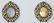 A Pair of Rococo Style Brass Frames, Height 11 1/4 inch