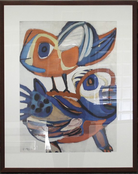 Karel Appel, (Dutch, 1921-2006), Untitled: Karel Appel (Dutch, 1921-2006) Untitled photographic reproduction 23 x 17 inches.