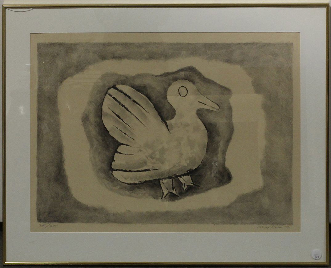 Max Kahn, (American, 1902-2005), Bird, 1973: Max Kahn (American, 1902-2005) Bird, 1973 lithograph edition 25/200, signed Max Kahn and dated (lower right) 19 1/2 x 27 1/2 inches.