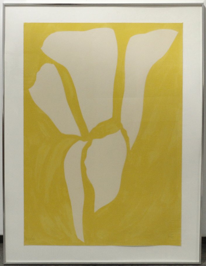 Jack Youngerman, (American, b. 1926), Untitled (Yellow): Jack Youngerman (American, b. 1926) Untitled (Yellow), 1966 lithograph edition 83/90, initialed JY and dated (lower right) 31 3/4 x 22 1/4 inches.