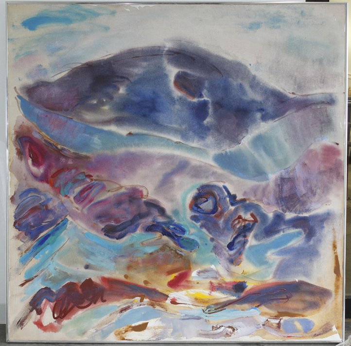 Mary Ann Harman, (American, 20th century), Theftord Val: Mary Ann Harman (American, 20th century) Theftord Valley oil on canvas signed Maryann Harman, titled, dated (verso) 60 x 60 inches.