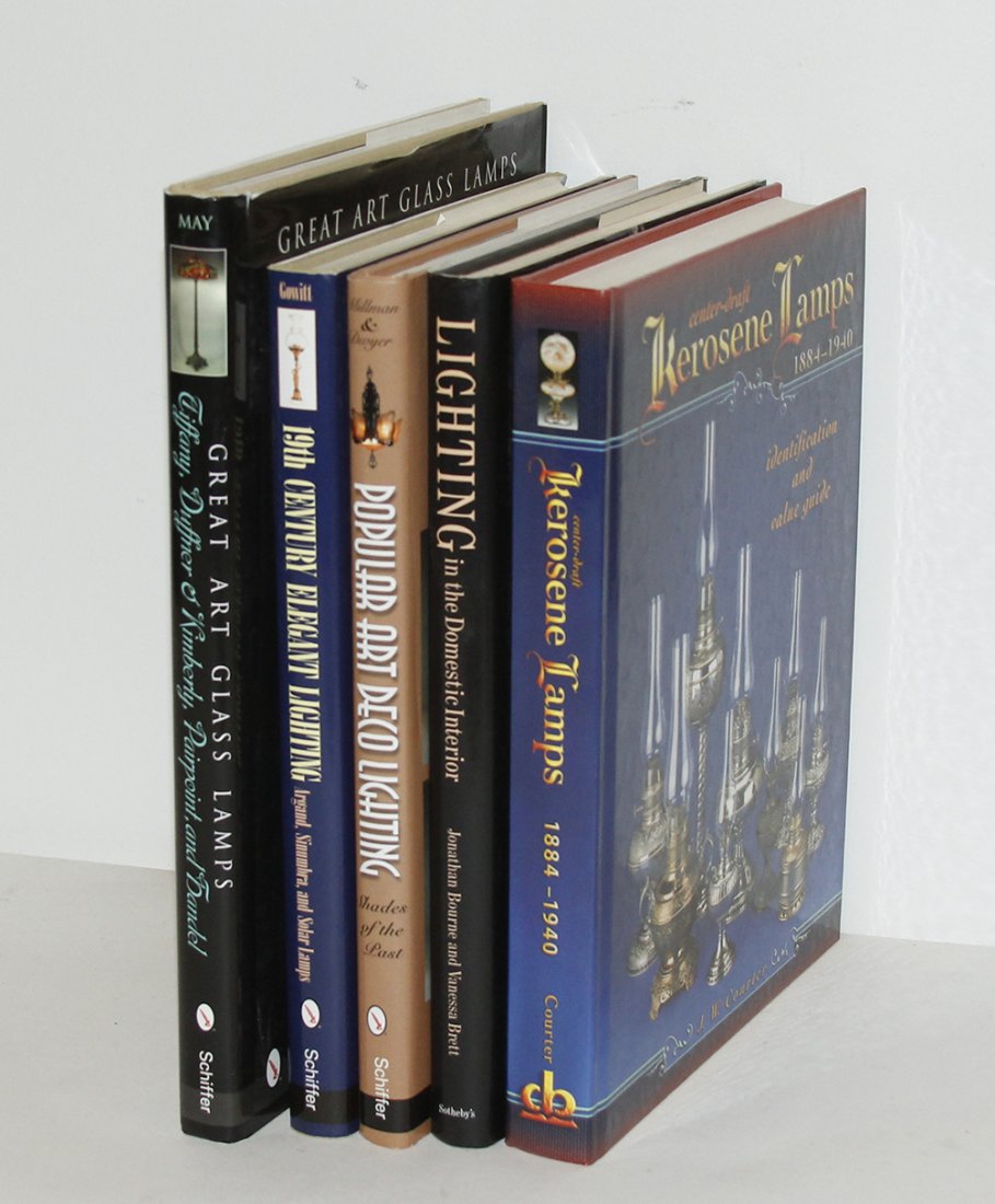 A Collection of Books Pertaining to Lamps and Lighting,: A Collection of Books Pertaining to Lamps and Lighting, 21 titles total.