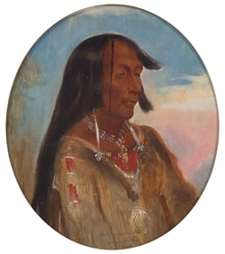 Alfred Jacob Miller (American, 1810-1874) Schim-a-co-che (High Lance), Crow Chief