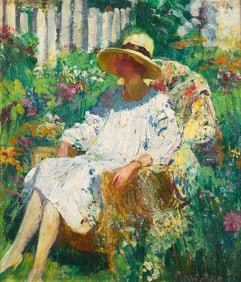 Charles Webster Hawthorne (American, 1872-1930) A Summer Day in Provincetown