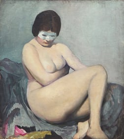 Arthur Beecher Carles (American, 1882-1952) Nude with Mask