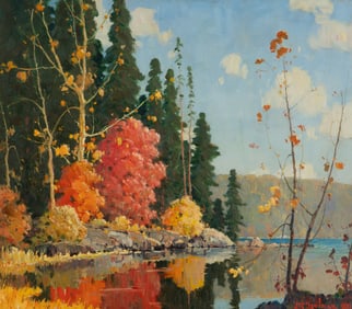 John Adams Spelman (American, 1880-1941) Autumnal Lake, 1928