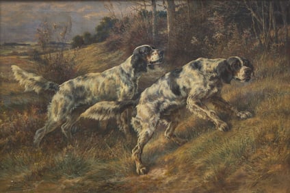 Edmund Henry Osthaus (American, 1858-1928) Roy and Dan, Prize Dogs