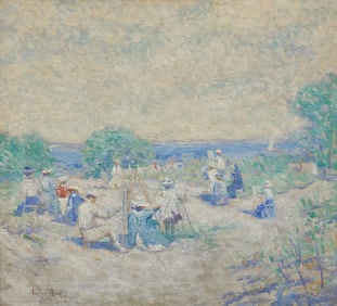 Robert Reid (American, 1869-1929) Artists at the Sea