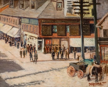 Philip Little (American, 1857-1942) Salem Street Scene, 1908