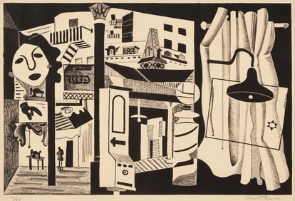 Stuart Davis (American, 1892-1964) Sixth Avenue El, 1931