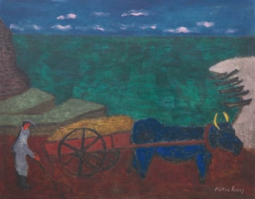 Milton Avery (American, 1885-1965) Oxcart