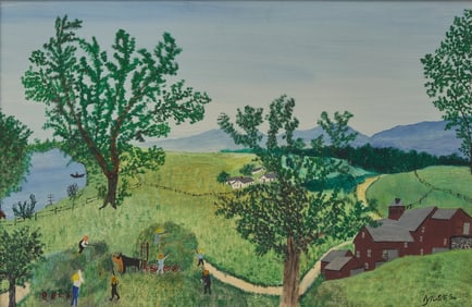 Anna Mary Robertson (Grandma) Moses (American, 1860-1961) In Summer Time, 1954