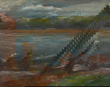 John Fulton Folinsbee  (American, 1892-1972) Shad Fishermen, 1930s