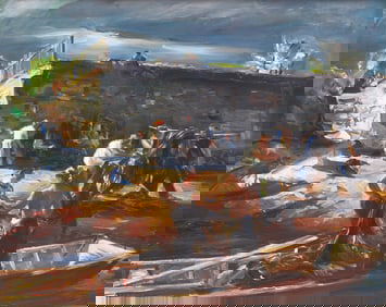 John Fulton Folinsbee (American, 1892-1972) Shad Fishermen No. 2, c. 1938