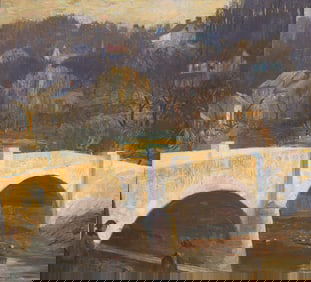 Daniel Garber (American, 1880-1958) Tohickon Bridge, 1923