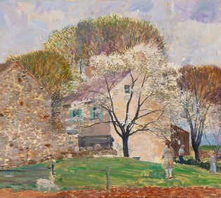 Daniel Garber (American, 1880-1958) Solebury–Springtime, 1940