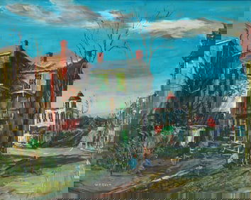 Walter Emerson Baum (American, 1884-1956) Allentown Houses