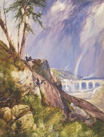 Thomas Moran (American, 1837-1926) Falls of Schuylkill from Laurel Hill, 1862