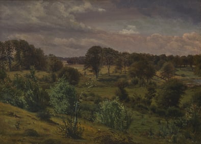 Vilhelm Peter Karl Kyhn (Danish, 1819-1903) Landscape with Trees and Bushes