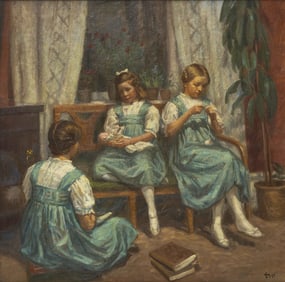 Johannes Martin Fastings Wilhjelm (Danish, 1868-1938) The Three Sisters