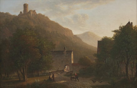 Jens Peter (I.P.) Möller (Danish, 1783-1854) Monastery in the Black Forest, 1820