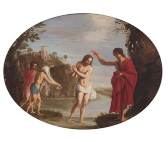 Follower of Filippo Napoletano (Italian, 1589-1629) The Baptism of Christ