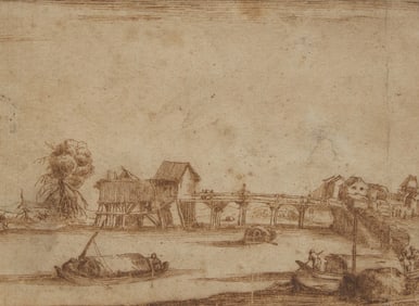 German School, 16th Century Landscape with Mills on a River