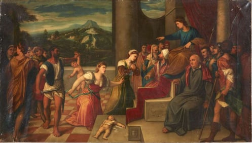 Antonello Bedini (Italian, 1793-1866) The Judgment of Solomon