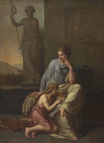 Circle Of Philipp Friedrich von Hetsch (German, 1758-1838) Minerva, Patroness of Wisdom