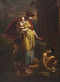 Karl Russ (Austrian, 1779-1843) Allegory of Fecundity and Architecture