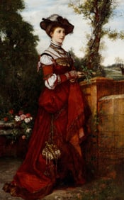 Alexandre Bertgin (French, 1854-1934) Portrait of a Lady